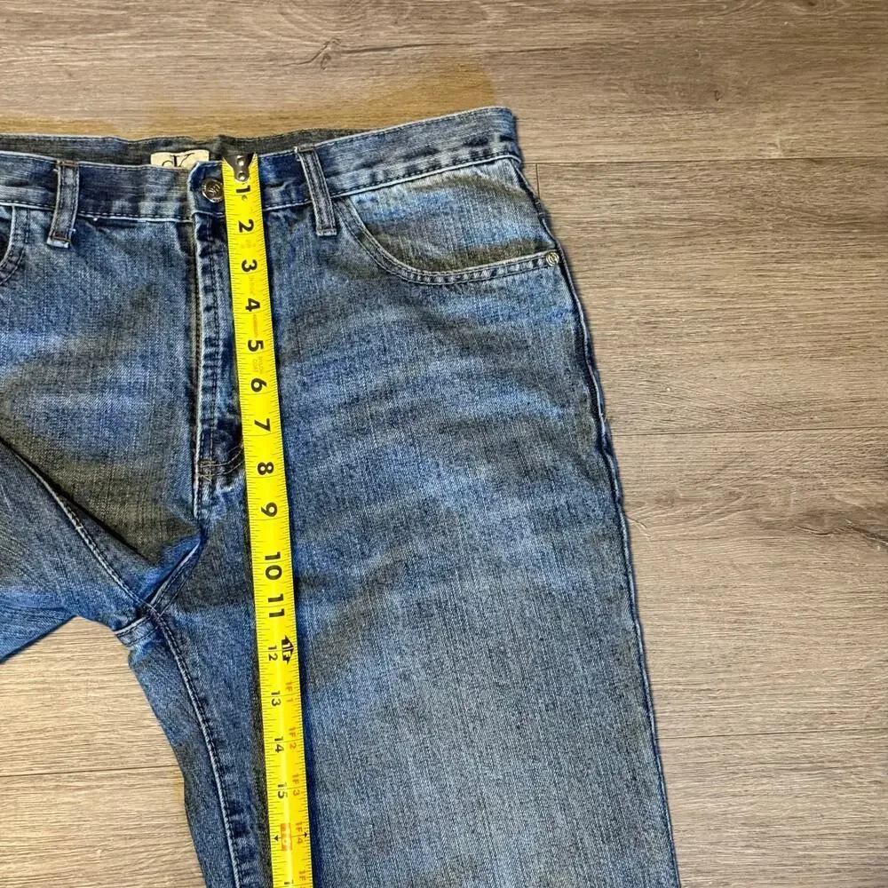Vintage Calvin Klein Jeans Men’s Size 32 Straight Leg Blue Denim Pants Y2K 90s